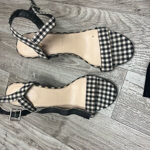 Circus by Sam Edelman Black and Cream Checkered Heels